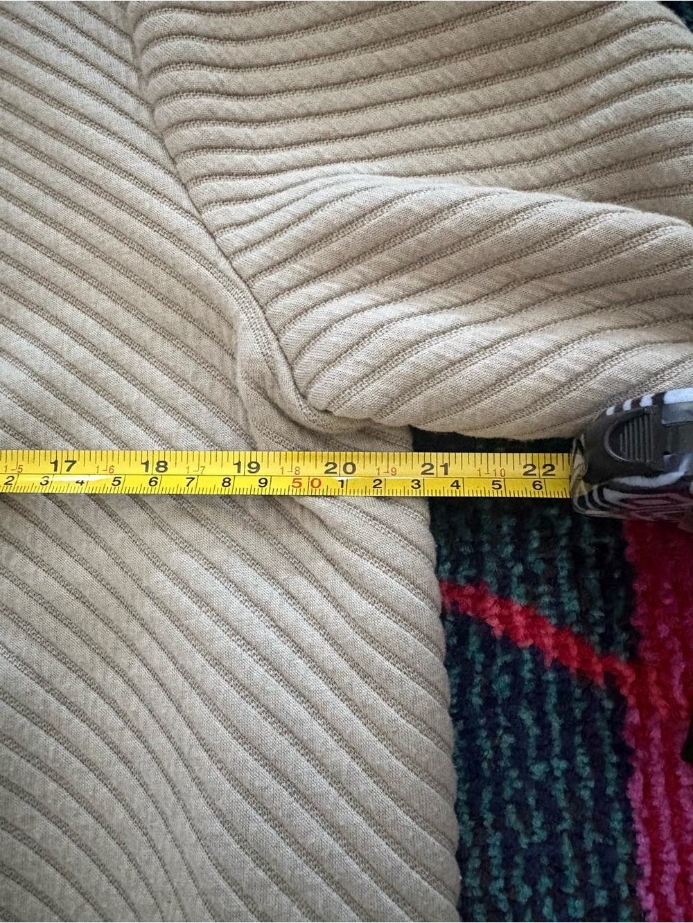 DR2 Neutral Ribbed Open-Front Cardigan in Cream - Picture 7 of 9